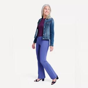 Betabrand Dress Pant Yoga Pants in Blue Iris